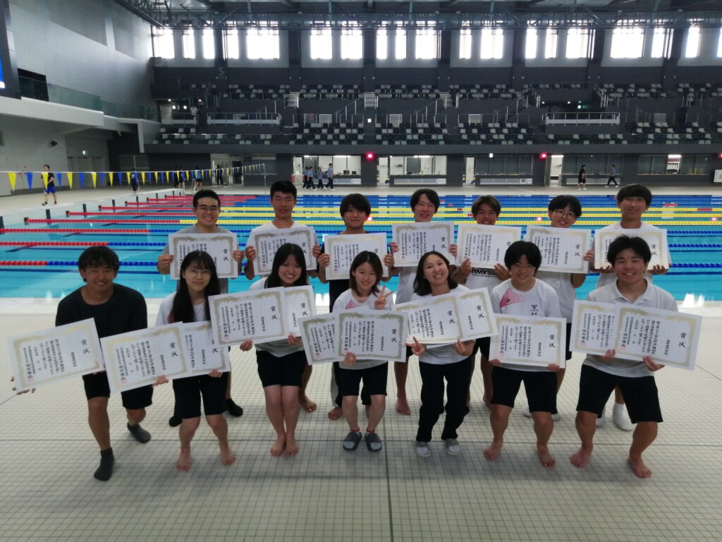本校水泳部員が第62回九州沖縄地区国立高専体育大会水泳競技の個人・リレー種目で入賞しました